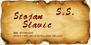 Stojan Slavić vizit kartica